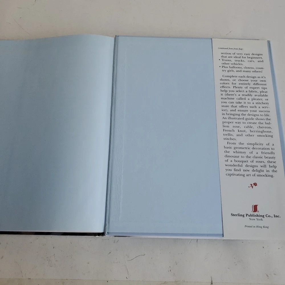 155 SMOCKING DESIGNS Hardcover Santoso Theresa ISBN 0806903287 NOS 1st Ed